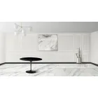 Tulip Table Eero Sarinen H 73 med sort flydende laminatplade fremstillet i Italien - Scarlet Viadurini