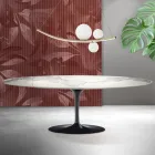 Saarinen Tulipanbord H 74 cm i Matt Florim Statuario Ceramica - Scarlet Viadurini