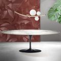 Saarinen Tulipanbord H 74 cm i Matt Florim Statuario Ceramica - Scarlet