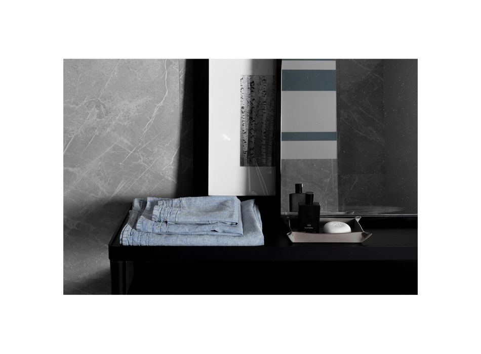 Lyseblåt, kraftigt linned, badehåndklæde, italiensk luksusdesign - Jojoba