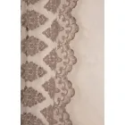 Let hørgardin med organza og gotisk broderi i luksuscentret - Marinella Viadurini