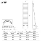 Sort hydraulisk radiator i kulstofstål, fremstillet i Italien - Raggio Viadurini