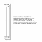 Moderne design badeværelsesradiator med hydraulisk væg op til 840 Watt - Ottolungo Viadurini
