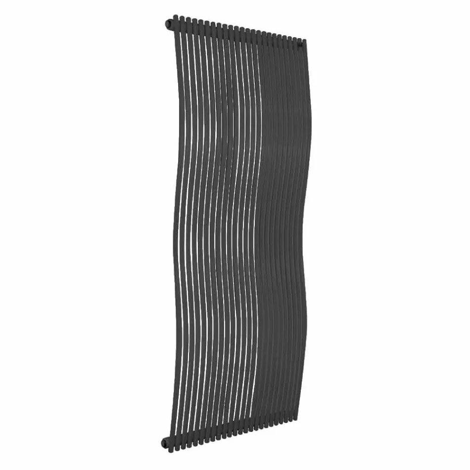 Lodret badeværelsesradiator Modern Design Wavy 1181 Watt - Tucano Viadurini