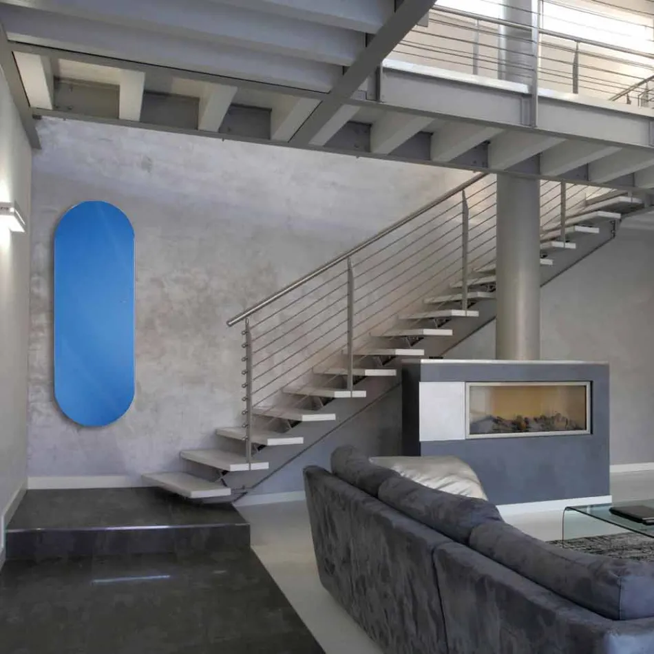 Termoarredo elektrisk design Brian hærdet glas, lavet i Italien Viadurini