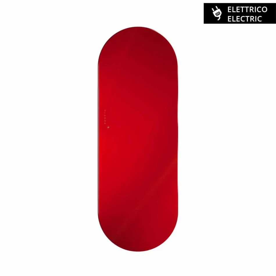 Termoarredo elektrisk design Brian hærdet glas, lavet i Italien Viadurini