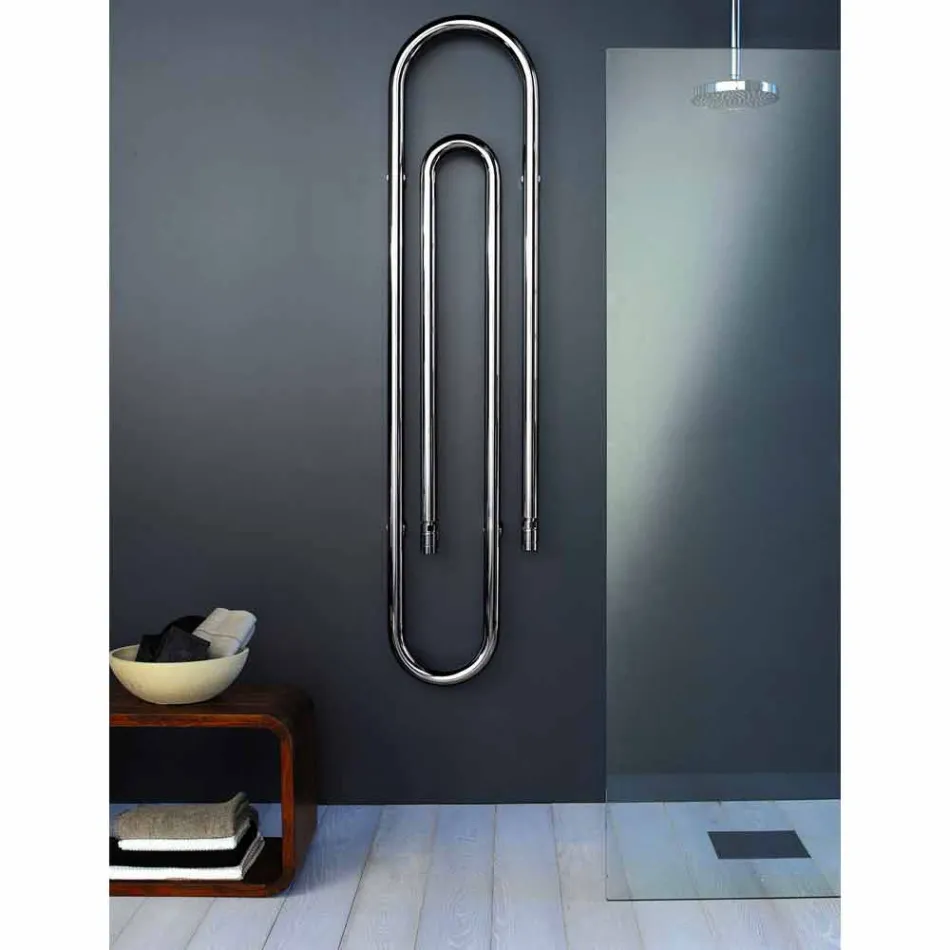 Termoarredo hydrauliske Staples design med krom mål af Scirocco H Viadurini