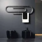 Termoarredo hydrauliske Staples design med krom mål af Scirocco H Viadurini