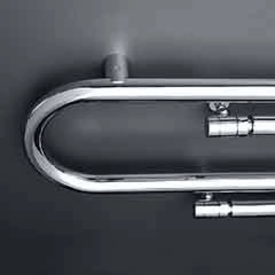 Termoarredo elektrisk hæftning design med krom finish Scirocco H Viadurini