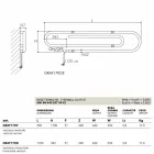 Termoarredo elektrisk hæftning design med krom finish Scirocco H Viadurini