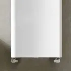 Lodret hydraulisk designradiator i aluminium op til 1061 watt - bøjet Viadurini