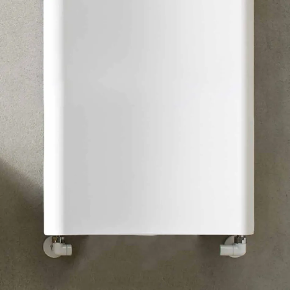 Lodret hydraulisk designradiator i aluminium op til 1061 watt - bøjet Viadurini