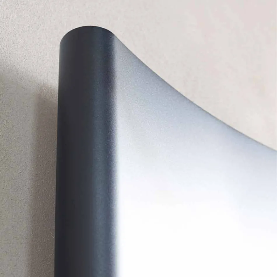 Lodret hydraulisk designradiator i aluminium op til 1061 watt - bøjet Viadurini