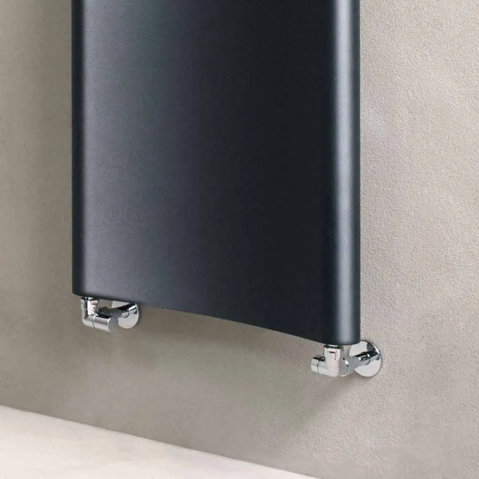 Lodret hydraulisk designradiator i aluminium op til 1061 watt - bøjet Viadurini
