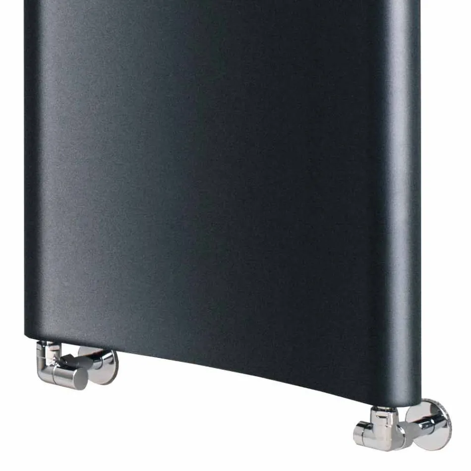 Lodret hydraulisk designradiator i aluminium op til 1061 watt - bøjet Viadurini