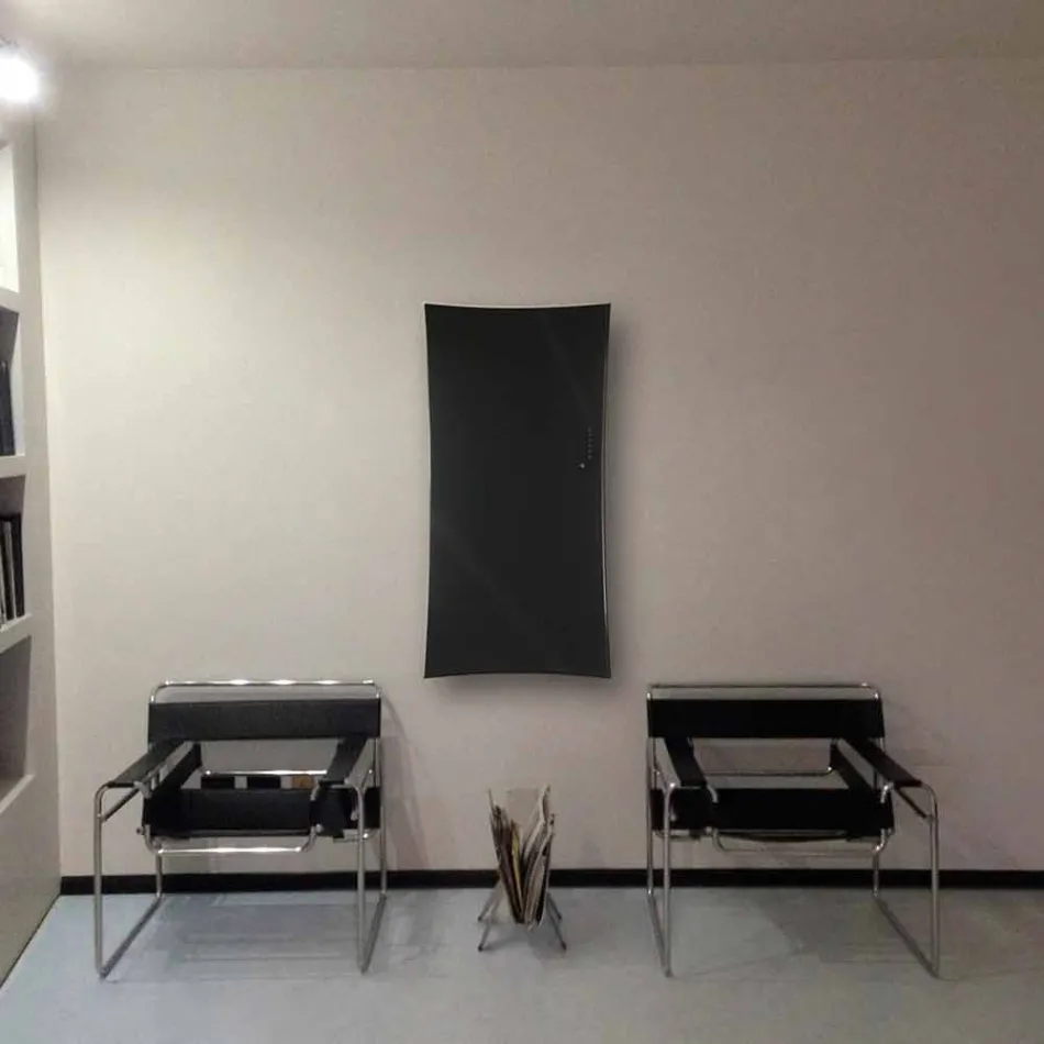 vægmonteret elektriske radiatorer i Barry hærdet glas Viadurini