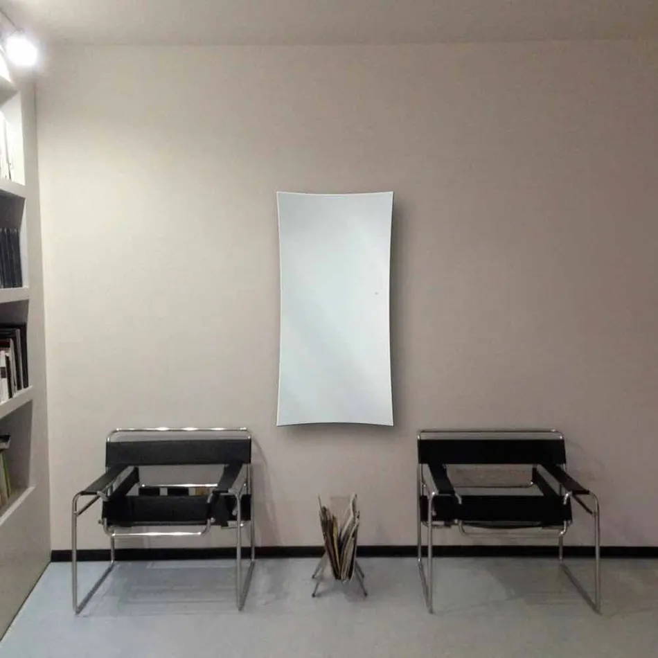 vægmonteret elektriske radiatorer i Barry hærdet glas Viadurini