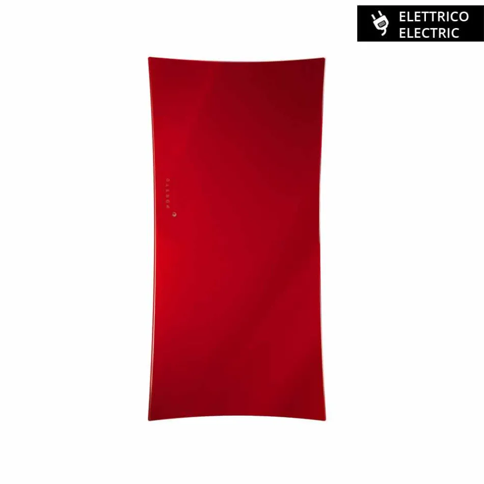 vægmonteret elektriske radiatorer i Barry hærdet glas Viadurini