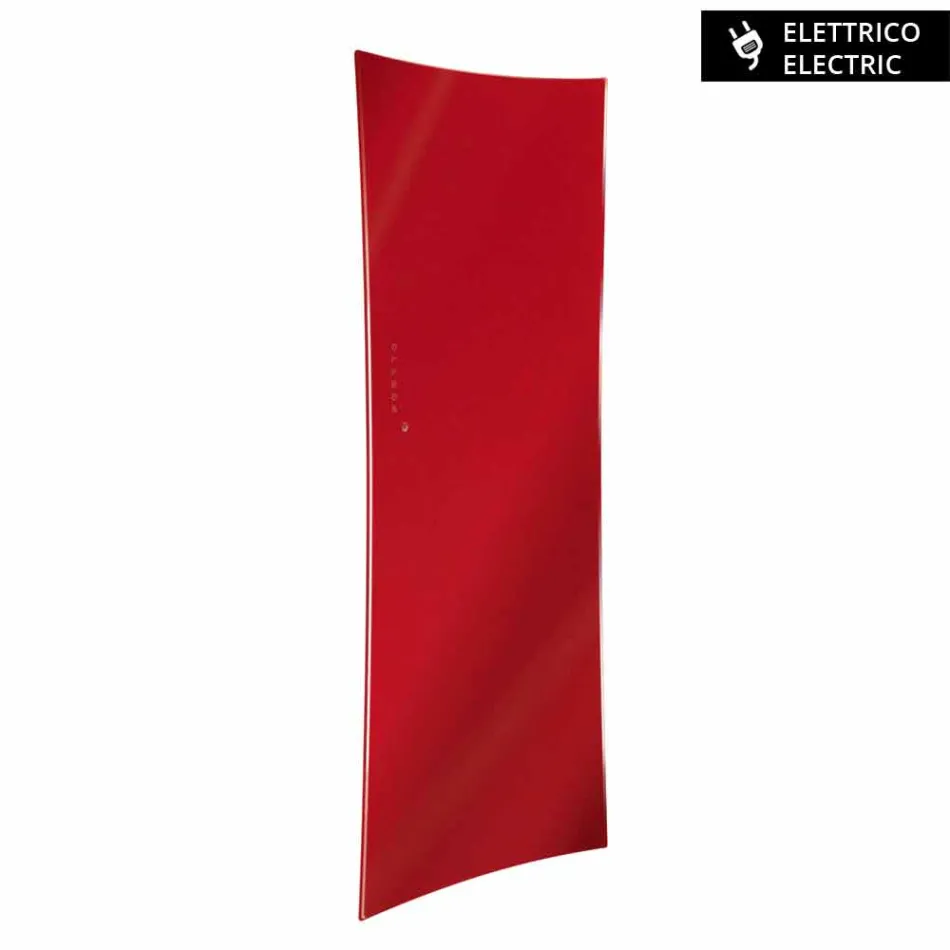 vægmonteret elektriske radiatorer i Barry hærdet glas Viadurini