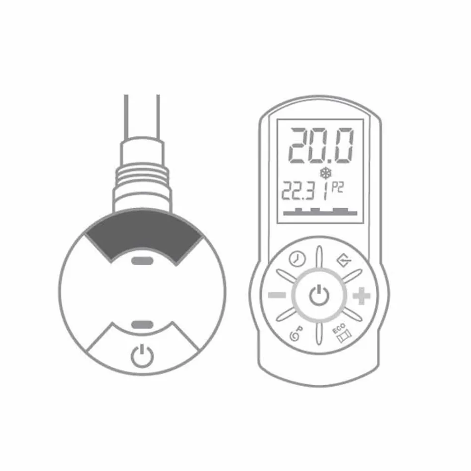 Designet elektrisk radiator til stue eller badeværelse med 1000 W led - glans Viadurini