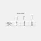 Termoarredo elektrisk design spejl slutte op 1500W Barry Viadurini