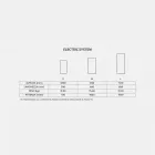 Elektrisk design Termoarredo spejle op 1500watt Jonny Viadurini