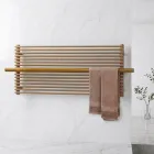 Beige elektrisk radiator i kulstofstål, fremstillet i Italien - Solaris Viadurini