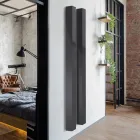 Elektrisk radiator i kulstofstål med to finish fremstillet i Italien - Ember Viadurini