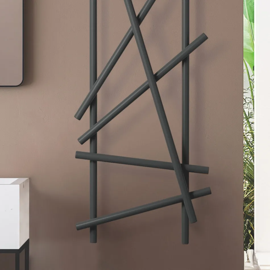 Elektrisk stålkøler med rundsektionsrør fremstillet i Italien - tilfældigt Viadurini