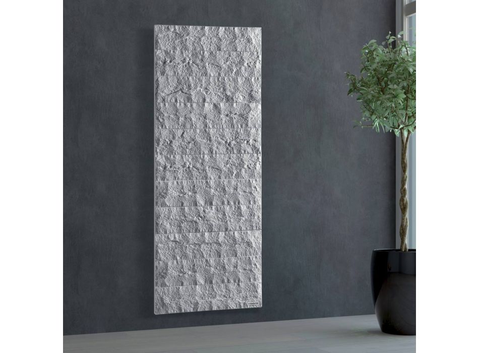 Elektrisk radiator i italiensk marmorpulver op til 1400 Watt - Terraa Viadurini