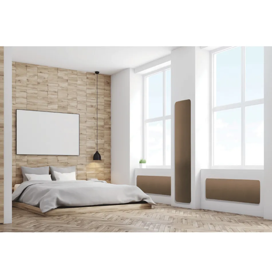 Elektrisk radiator i italiensk marmorpulver op til 1000 Watt - Stilee Viadurini