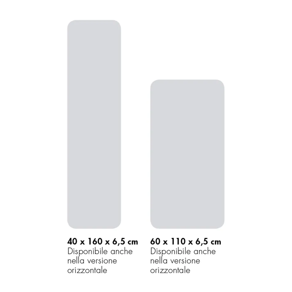 Elektrisk radiator i italiensk marmorpulver op til 1000 Watt - Stilee Viadurini