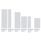 Elektrisk radiator i glat italiensk marmorpulver 1200W - Linee Viadurini