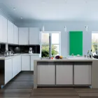 Elektrisk radiator i glat italiensk marmorpulver 1200W - Linee Viadurini