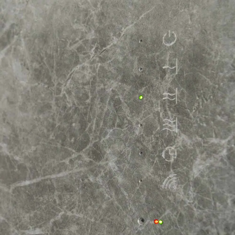 Elektrisk hærdet glas radiator med Jonny sten finish Viadurini