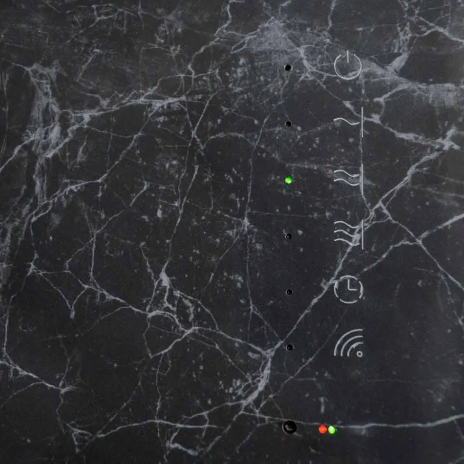 Elektrisk hærdet glas radiator med Jonny sten finish Viadurini