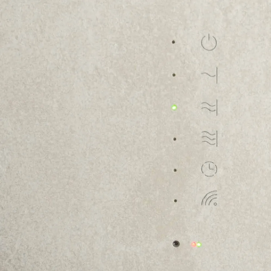 Elektrisk hærdet glas radiator med Jonny sten finish Viadurini