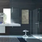 Elektrisk hærdet glas radiator med Jonny sten finish Viadurini