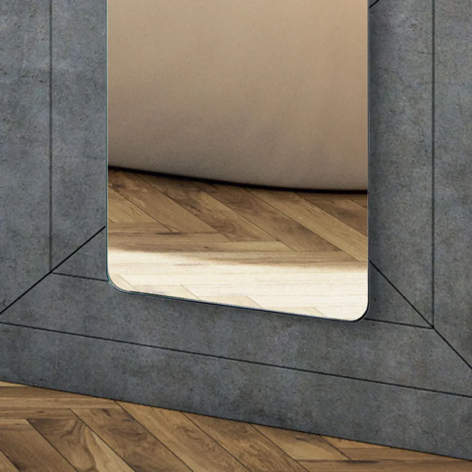 Elektrisk radiator lavet af glas og aluminium lavet i Italien - glasur Viadurini