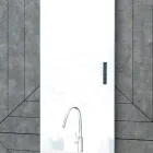 Elektrisk radiator lavet af glas og aluminium lavet i Italien - glasur Viadurini