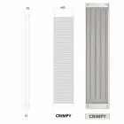 El-radiatorer lodret moderne design ny kjole af Scirocco H Viadurini