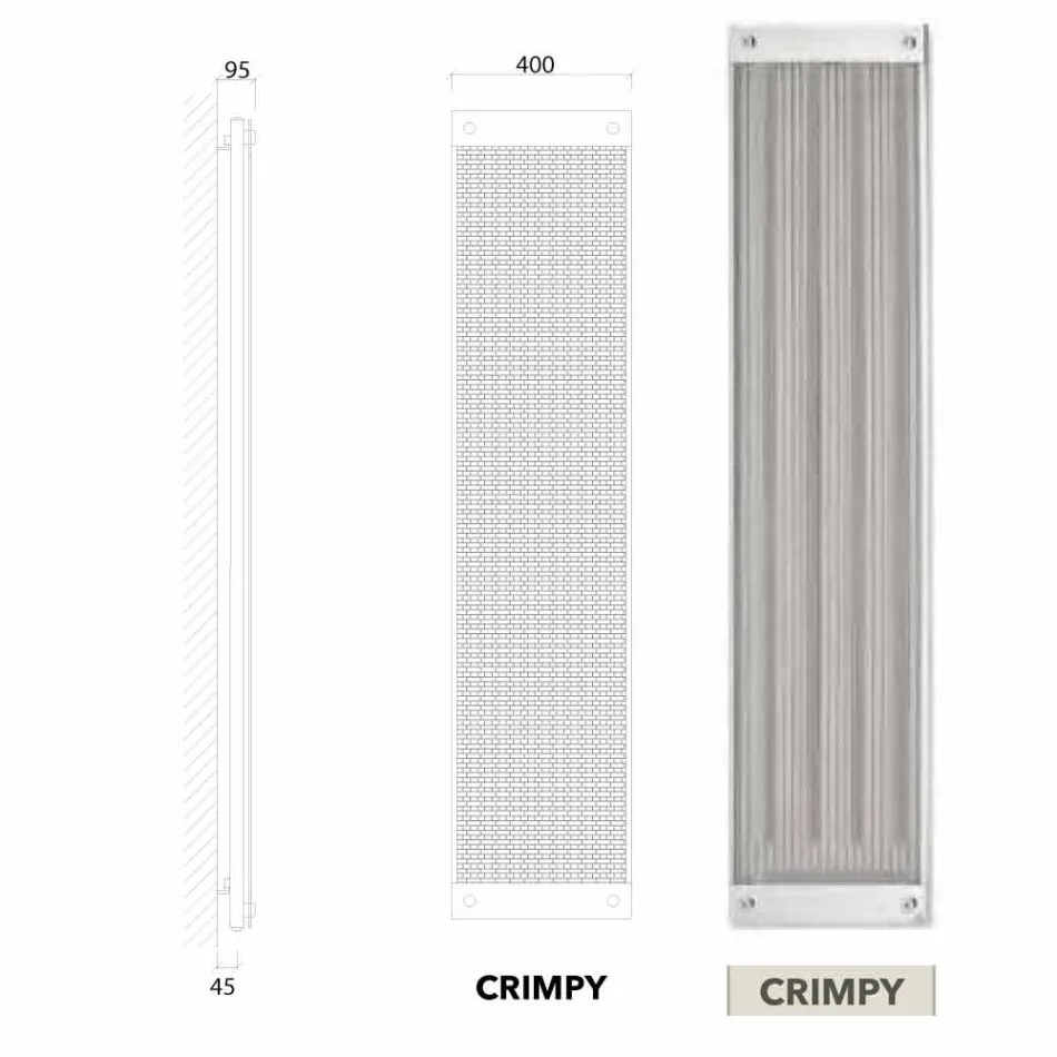 El-radiatorer lodret moderne design ny kjole af Scirocco H Viadurini
