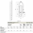 Termoarredo Hydraulisk Gribere, moderne design, fremstillet i Italien Scirocco H Viadurini