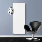 Design Hybrid Radiator i glat italiensk marmorpulver - linjer Viadurini