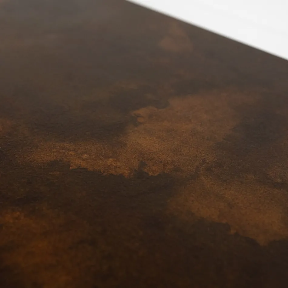 Hybrid Radiator Corten Finish i italiensk marmorpulver - linjer Viadurini