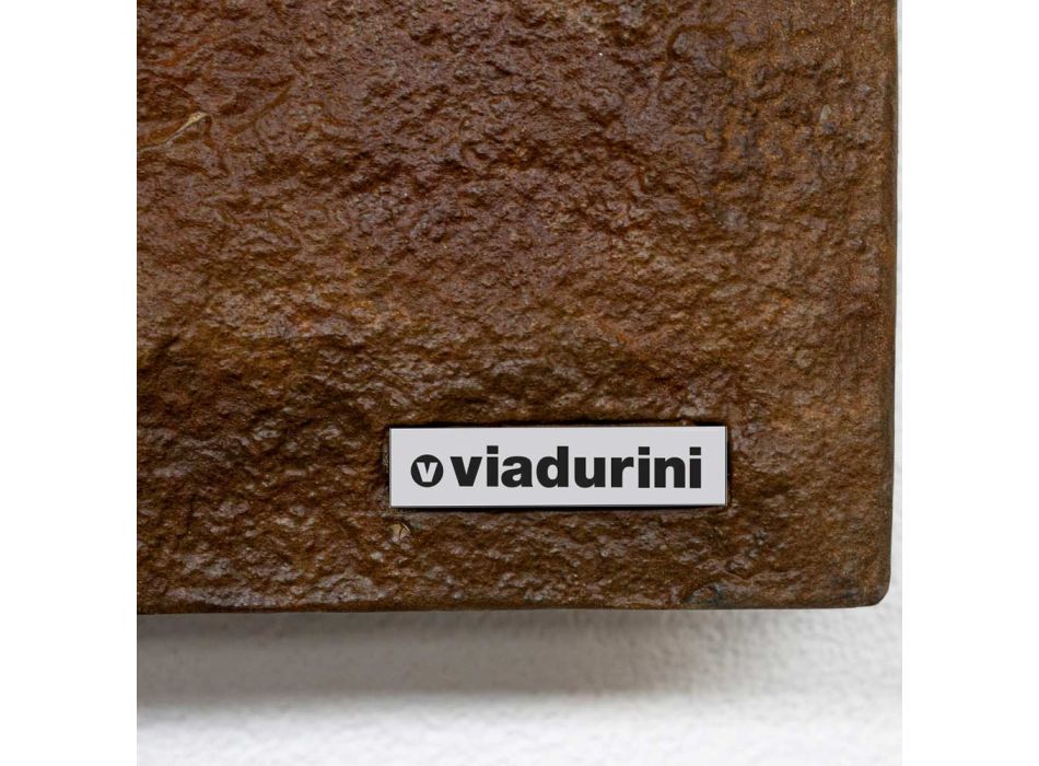 Hybrid radiator i italiensk marmorpulver med Corten effekt - Terraa Viadurini
