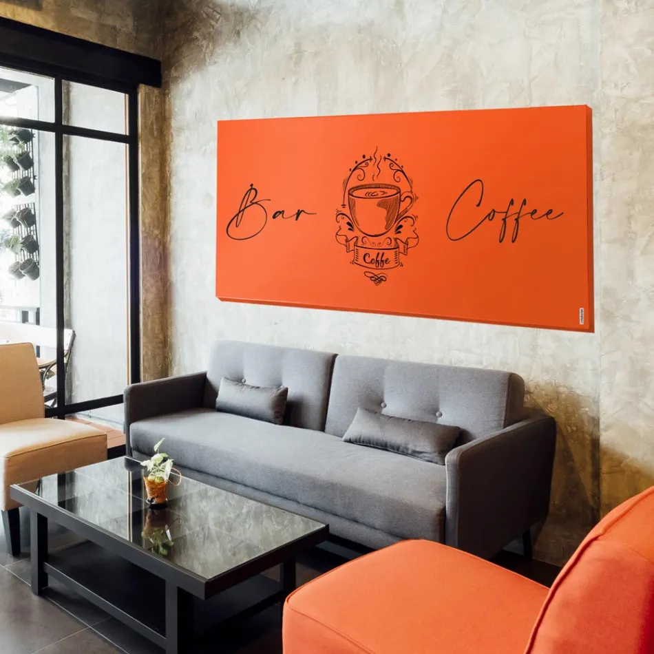 Hybrid radiator i marmorpulver, der kan tilpasses, fremstillet i Italien - Lineep Viadurini