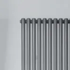 Hydraulisk radiator med vandrette opsamlere i kulstofstål - kirsebær Viadurini