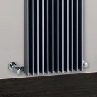 Hydraulisk radiator med dobbelt serie af flade elementer lavet i Italien - Makedonien Viadurini