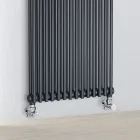 Hydraulisk radiator med dobbelt serie af vertikale elementer lavet i Italien - Pasticcio Viadurini